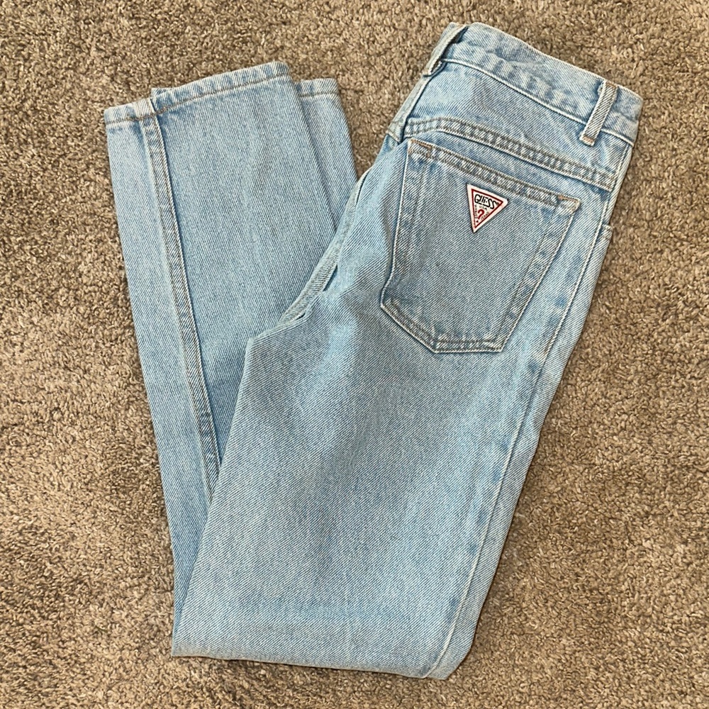 Vintage Guess Girls Denim Straight Leg Jeans